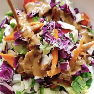 Make Meal Prepping Wild  And Tasty Again With This Amazing Asian Slaw With Spicy Peanut Dressing